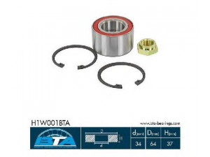 BTA H1W001BTA rato guolio komplektas 
 Ašies montavimas/vairavimo mechanizmas/ratai -> Rato stebulė/montavimas -> Rato guolis
171 498 625, 171 498 625 A, 171 498 625 B