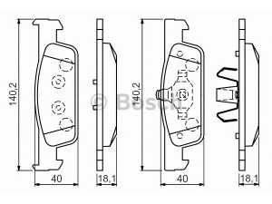 BOSCH 0 986 494 661 stabdžių trinkelių rinkinys, diskinis stabdys 
 Techninės priežiūros dalys -> Papildomas remontas
41 06 025 81R, 41 06 056 12R, 41 06 025 81R