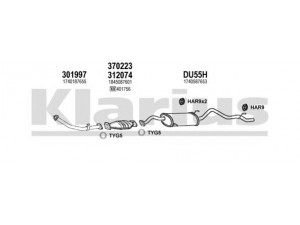 KLARIUS 300088U išmetimo sistema 
 Išmetimo sistema -> Išmetimo sistema, visa