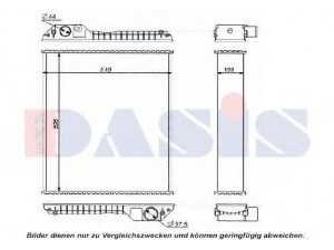 AKS DASIS 440591N radiatorius, variklio aušinimas