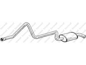 BOSAL 284-351 galinis duslintuvas 
 Išmetimo sistema -> Duslintuvas
CER1293, CER1702