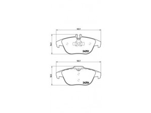 BREMBO P 50 068 stabdžių trinkelių rinkinys, diskinis stabdys 
 Techninės priežiūros dalys -> Papildomas remontas
0054200720, 0054204220, 0054204320