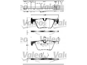 VALEO 601311 stabdžių trinkelių rinkinys, diskinis stabdys 
 Techninės priežiūros dalys -> Papildomas remontas
34 20 6 799 809, 34 21 6 850 569