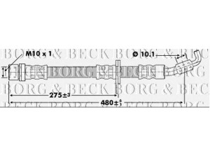 BORG & BECK BBH6859 stabdžių žarnelė 
 Stabdžių sistema -> Stabdžių žarnelės
9094702782