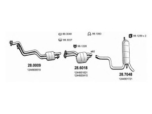 ASSO ART1428 išmetimo sistema 
 Išmetimo sistema -> Išmetimo sistema, visa