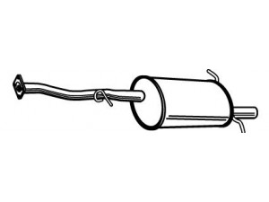 WALKER 22710 galinis duslintuvas 
 Išmetimo sistema -> Duslintuvas
44305AC320