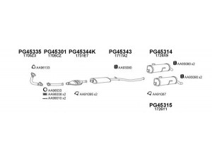VENEPORTE 450492 išmetimo sistema 
 Išmetimo sistema -> Išmetimo sistema, visa