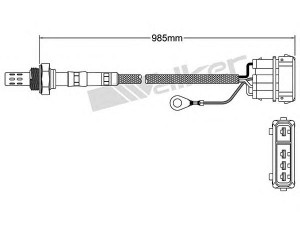 WALKER PRODUCTS 250-23822 lambda jutiklis 
 Išmetimo sistema -> Jutiklis/zondas
030 906 265 F, 030 906 265 J, 030 906 265 N