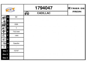 SNRA 1794047 stabdžių apkaba