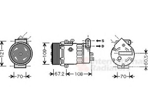 VAN WEZEL 3700K483 kompresorius, oro kondicionierius 
 Oro kondicionavimas -> Kompresorius/dalys
1854089, 1854089-90589943, 1854102