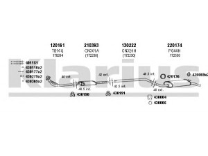 KLARIUS 630162E išmetimo sistema 
 Išmetimo sistema -> Išmetimo sistema, visa