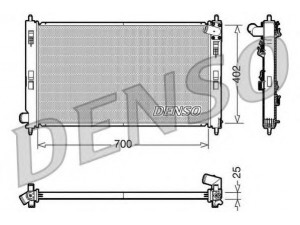 DENSO DRM45032 radiatorius, variklio aušinimas 
 Aušinimo sistema -> Radiatorius/alyvos aušintuvas -> Radiatorius/dalys
1350A050