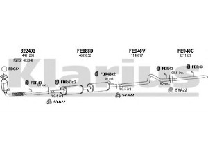 KLARIUS 362069U išmetimo sistema 
 Išmetimo sistema -> Išmetimo sistema, visa