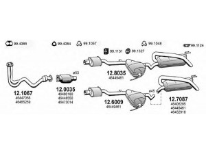 ASSO ART0620 išmetimo sistema 
 Išmetimo sistema -> Išmetimo sistema, visa