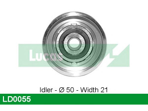 LUCAS ENGINE DRIVE LD0055 įtempiklio skriemulys, paskirstymo diržas
11311721264, 11311727141, 1721264