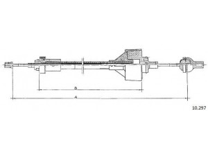 CABOR 10.297 sankabos trosas 
 Dviratė transporto priemonės -> Kabeliai ir tachometro velenaai -> Sankabos trosas
7700761088