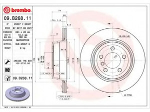 BREMBO 09.B268.11 stabdžių diskas 
 Dviratė transporto priemonės -> Stabdžių sistema -> Stabdžių diskai / priedai
34216765887
