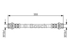 BOSCH 1 987 481 031 stabdžių žarnelė 
 Stabdžių sistema -> Stabdžių žarnelės
MB150762, MB699986, MR129724
