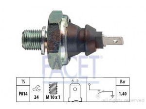 FACET 7.0046 alyvos slėgio jungiklis 
 Variklis -> Variklio elektra
1 669 989, A 013 542 05 17, 068 919 081