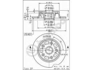 BREMBO 08.5953.10 stabdžių diskas 
 Dviratė transporto priemonės -> Stabdžių sistema -> Stabdžių diskai / priedai
G31126251A, GM0926251B
