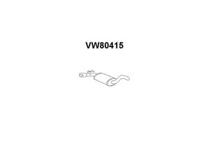 VENEPORTE VW80415 priekinis duslintuvas 
 Išmetimo sistema -> Duslintuvas
1H9253409C