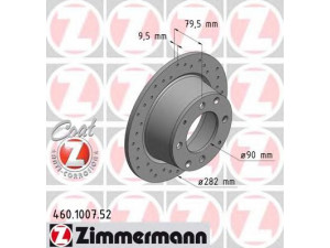 ZIMMERMANN 460.1007.52 stabdžių diskas 
 Dviratė transporto priemonės -> Stabdžių sistema -> Stabdžių diskai / priedai
914 352 401 10