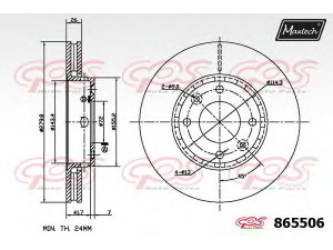 MAXTECH 865506.6880 stabdžių diskas
0K2FA-33-251
