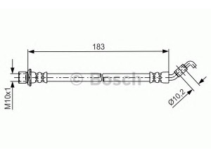 BOSCH 1 987 481 639 stabdžių žarnelė 
 Stabdžių sistema -> Stabdžių žarnelės
9094702E30, 9094702F87