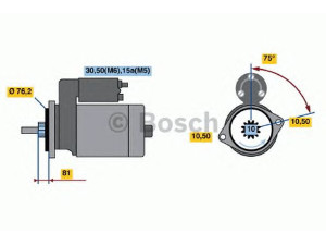 BOSCH 0 001 110 081 starteris 
 Elektros įranga -> Starterio sistema -> Starteris
965 604 104 00
