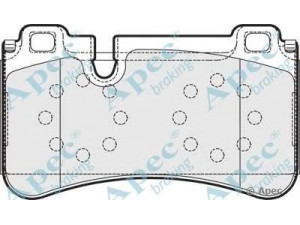 APEC braking PAD1610 stabdžių trinkelių rinkinys, diskinis stabdys 
 Techninės priežiūros dalys -> Papildomas remontas
0044208520, 0054202220, 0054202520
