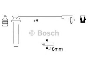 BOSCH 0 986 356 959 uždegimo laido komplektas 
 Kibirkšties / kaitinamasis uždegimas -> Uždegimo laidai/jungtys