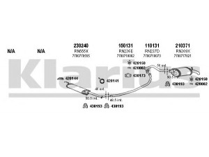 KLARIUS 720475E išmetimo sistema 
 Išmetimo sistema -> Išmetimo sistema, visa