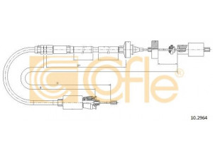 COFLE 10.2964 sankabos trosas 
 Dviratė transporto priemonės -> Kabeliai ir tachometro velenaai -> Sankabos trosas
8200018668