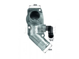 MAHLE ORIGINAL TI 43 92D termostatas, aušinimo skystis 
 Aušinimo sistema -> Termostatas/tarpiklis -> Thermostat
90 572 899, 13 38 100, 90572899
