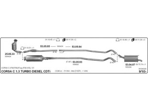 IMASAF 561000208 išmetimo sistema 
 Išmetimo sistema -> Išmetimo sistema, visa