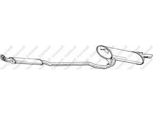 BOSAL 293-033 galinis duslintuvas 
 Išmetimo sistema -> Duslintuvas
17430-0D070
