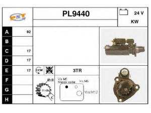 SNRA PL9440 starteris