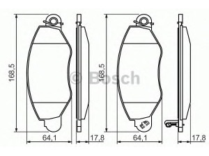 BOSCH 0 986 494 037 stabdžių trinkelių rinkinys, diskinis stabdys 
 Techninės priežiūros dalys -> Papildomas remontas
1318147, 1465168, 1C152 K021 AD