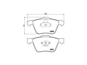 BREMBO P 86 022 stabdžių trinkelių rinkinys, diskinis stabdys 
 Techninės priežiūros dalys -> Papildomas remontas
274285, 30769122, 30793231, 30793265