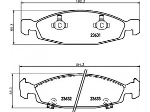 HELLA 8DB 355 009-881 stabdžių trinkelių rinkinys, diskinis stabdys 
 Techninės priežiūros dalys -> Papildomas remontas
5018592AA, 05018592AA