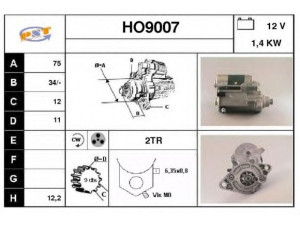 SNRA HO9007 starteris
31200689662