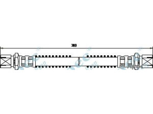 APEC braking HOS3244 stabdžių žarnelė 
 Stabdžių sistema -> Stabdžių žarnelės
GBH221, GBH229, GBH239