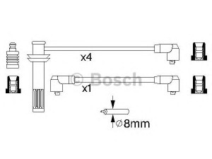 BOSCH 0 986 356 791 uždegimo laido komplektas 
 Kibirkšties / kaitinamasis uždegimas -> Uždegimo laidai/jungtys
7604095, 7604095