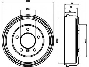 MINTEX MBD012 stabdžių būgnas 
 Stabdžių sistema -> Būgninis stabdys -> Stabdžių būgnas
6014235001, A6014235001