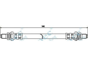 APEC braking HOS3011 stabdžių žarnelė 
 Stabdžių sistema -> Stabdžių žarnelės
6179304, 89FB2282AB