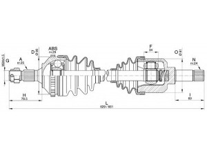 OPEN PARTS DRS6276.00 kardaninis velenas 
 Ratų pavara -> Kardaninis velenas
3272S2, 3272S5