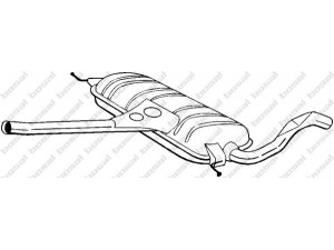 BOSAL 278-367 vidurinis duslintuvas 
 Išmetimo sistema -> Duslintuvas
8D0 253 409 AS, 8D0 253 409 N