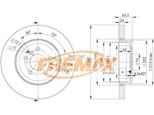 FREMAX BD-3403 stabdžių diskas 
 Stabdžių sistema -> Diskinis stabdys -> Stabdžių diskas
3421 6 763 827