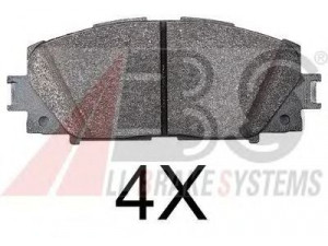 A.B.S. 37755 OE stabdžių trinkelių rinkinys, diskinis stabdys 
 Techninės priežiūros dalys -> Papildomas remontas
04465-0W140, 044650W141, 0446547060