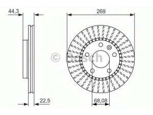 BOSCH 0 986 479 779 stabdžių diskas 
 Stabdžių sistema -> Diskinis stabdys -> Stabdžių diskas
40 20 663 00R, 402066300R
